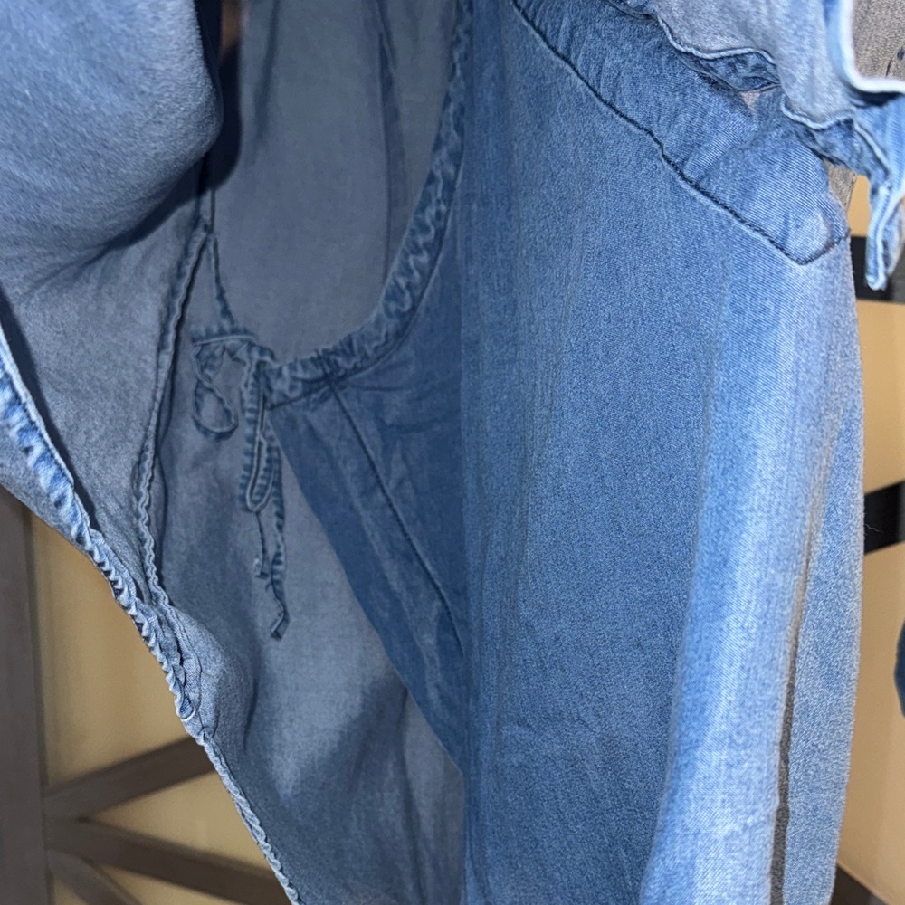 Soft Surroundings Blue Button Down Shirt - Picture 6 of 9